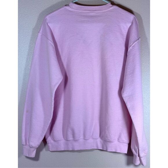 “Have a Holly Dolly Christmas” Light Pink Crewneck Holiday Sweatshirt Medium - Picture 3 of 11